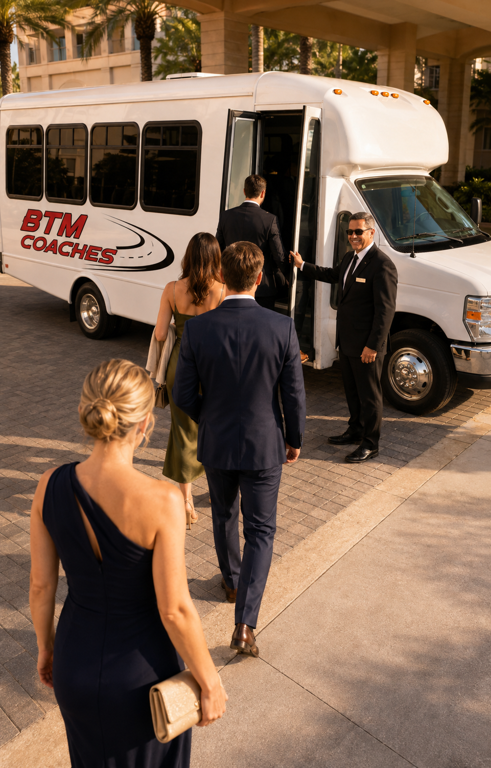 Wed 02 btm wedding private event guests shuttle boarding tall v01